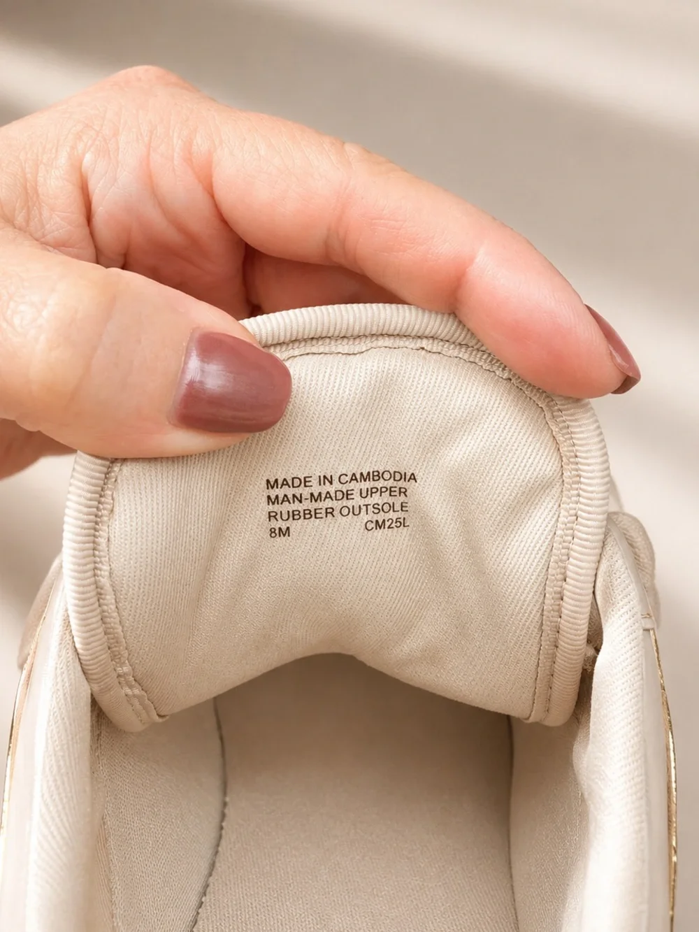 Michael Kors • Georgie Perforated Trainer - Blush Beige, Gold, White -Size 8-1/2